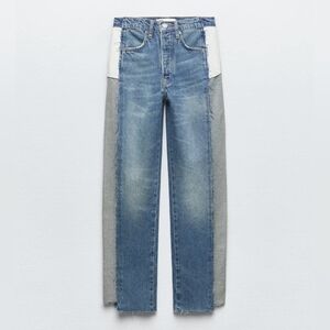 ZARA NWT jeans the reconstructed cropped straight jeans size 0